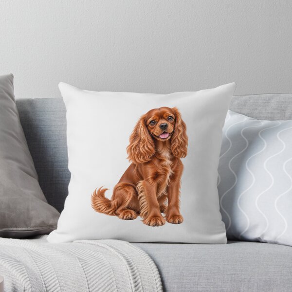 Item preview, King Charles Cavalier Spaniel Dog Ruby Colored designed and sold by BackgroundND.