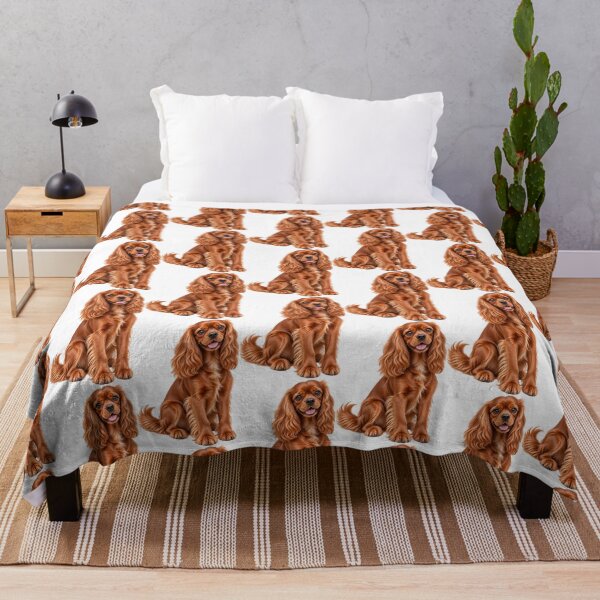 Item preview, King Charles Cavalier Spaniel Dog Ruby Colored designed and sold by BackgroundND.