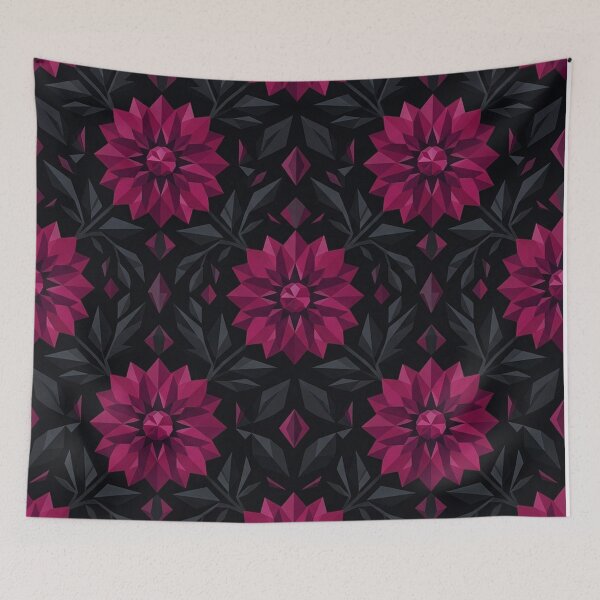 Item preview, Geometric Magenta Floral Botanical Seamless Pattern designed and sold by Owcomm.
