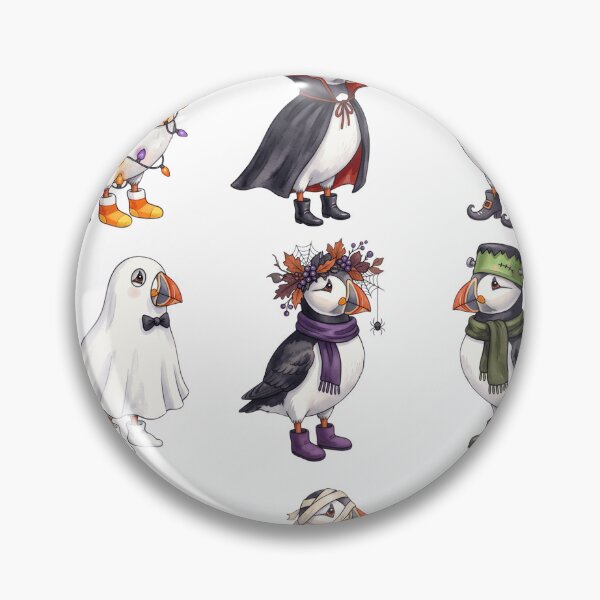 Item preview, Atlantic Puffins Halloween designed and sold by Tiffany Roy.