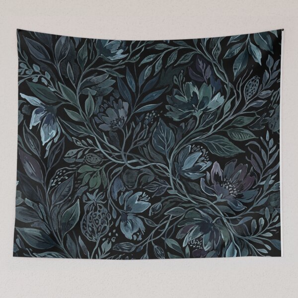 Item preview, Dark Moody Floral Botanical Garden Pattern designed and sold by Owcomm.