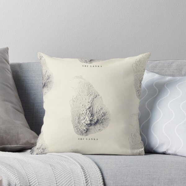 Item preview, Sri Lanka Ceylon Shaded Relief Map 3D digitally rendered designed and sold by ThinkAboutMaps.