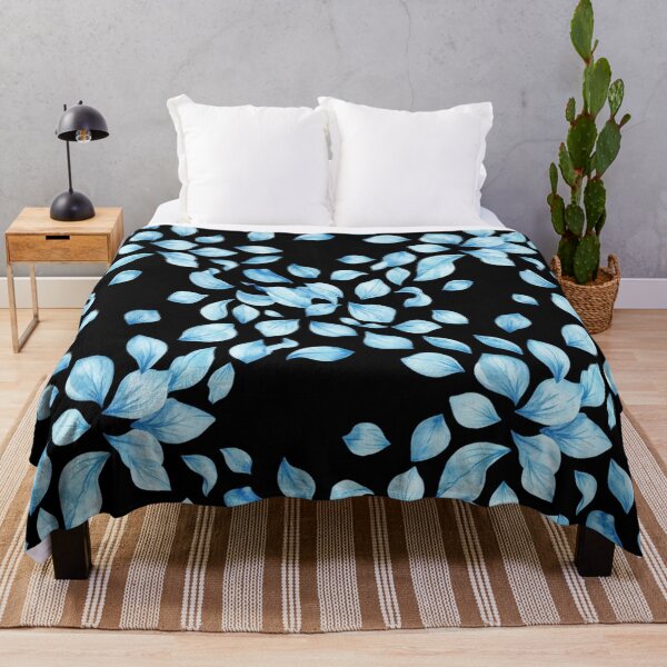 Item preview, Blue Flower Petals Falling Seamless Pattern designed and sold by Owcomm.