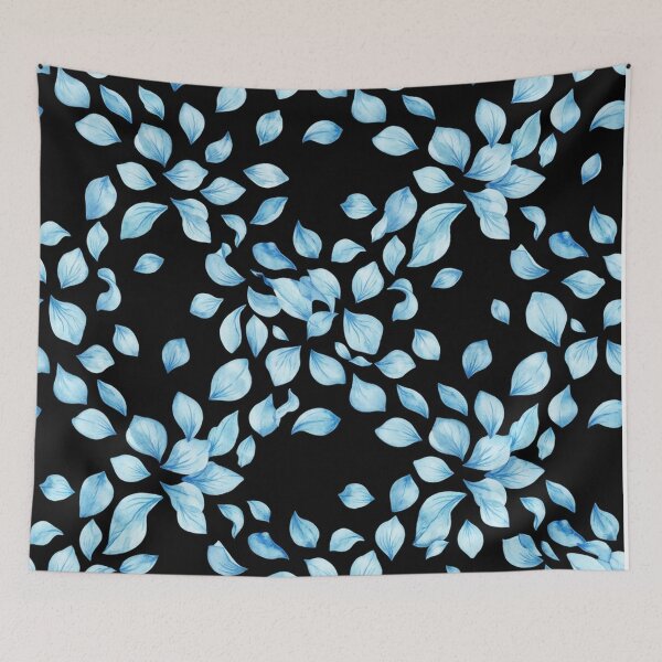 Item preview, Blue Flower Petals Falling Seamless Pattern    designed and sold by Owcomm.