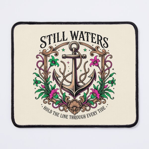 Item preview, Still Waters Vintage Nautical Anchor Poster designed and sold by Nadiename.