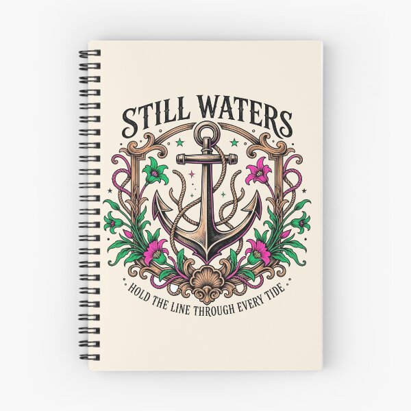 Item preview, Still Waters Vintage Nautical Anchor Poster designed and sold by Nadiename.