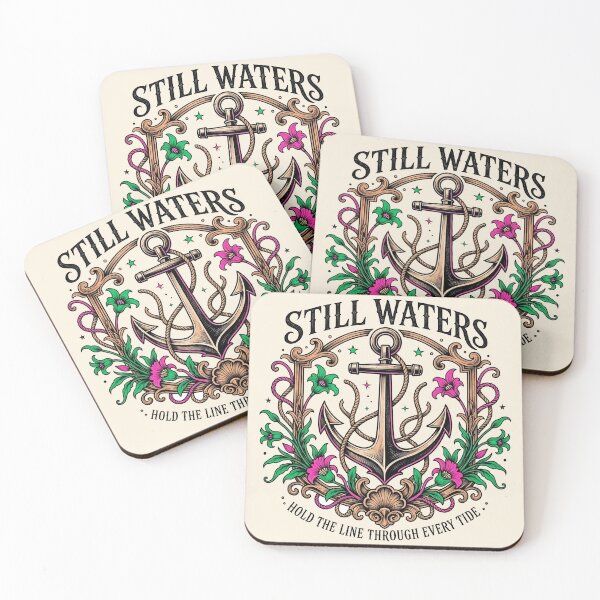 Item preview, Still Waters Vintage Nautical Anchor Poster designed and sold by Nadiename.