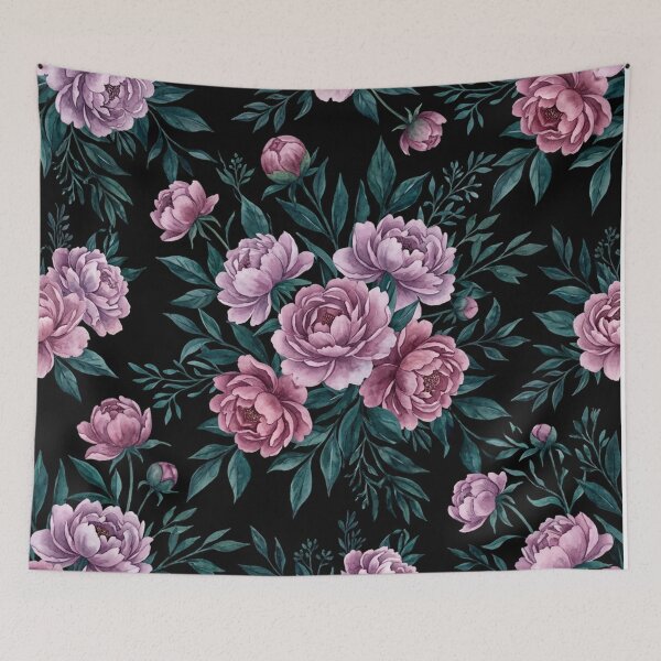 Item preview, Vintage Dusty Pink Peonies Floral Seamless Pattern designed and sold by Owcomm.