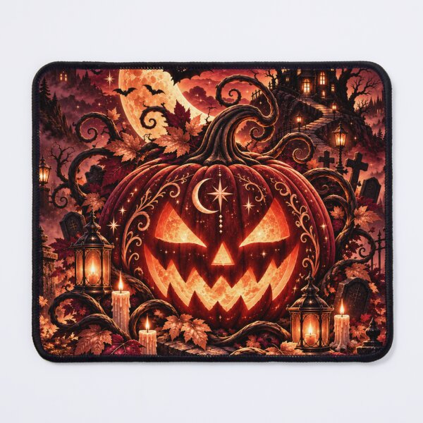 Item preview, Halloween Jack O Lantern Gothic Pumpkin Art designed and sold by tmoca.
