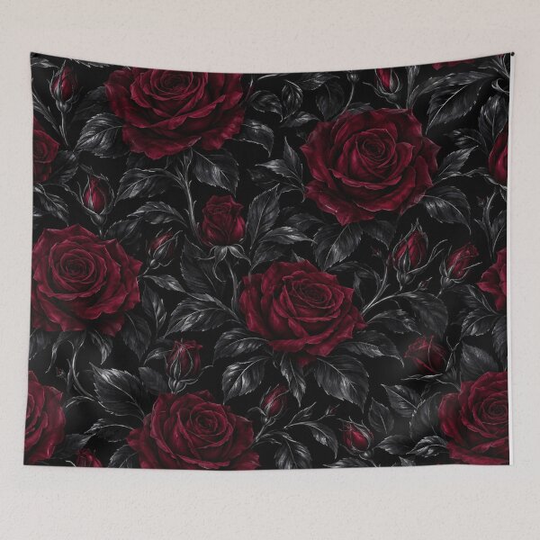 Item preview, Dark Gothic Crimson Red Rose Pattern designed and sold by Owcomm.