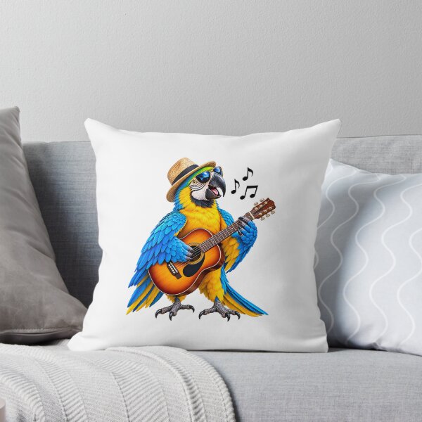 Item preview, Sunny musical parrot with a guitar designed and sold by Hassine-Art.