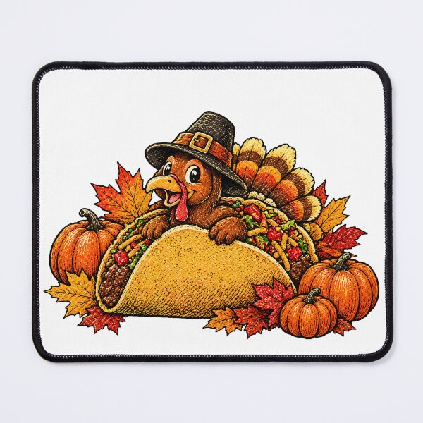 Item preview, Vintage thanksgiving turkey tacos designed and sold by QuiteOrbit.