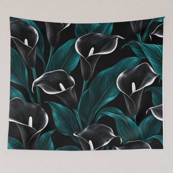 Item preview, Elegant Dark Calla Lily Floral Pattern designed and sold by Owcomm.