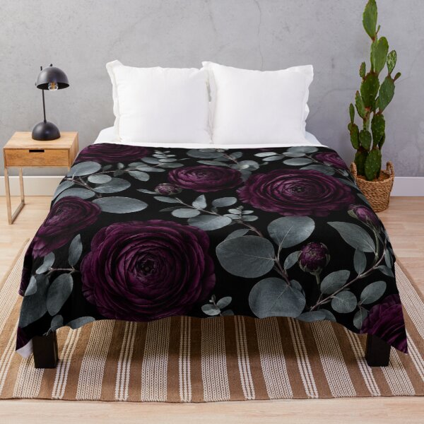 Item preview, Dark Plum Ranunculus Floral Pattern designed and sold by Owcomm.