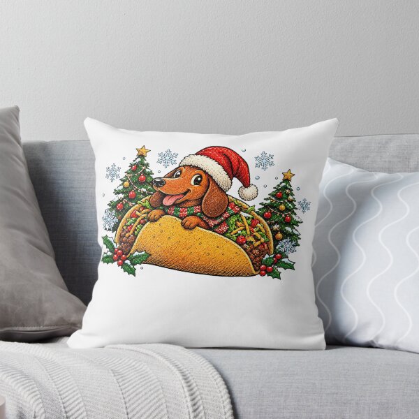 Item preview, Merry Christmas Dachshund tacos designed and sold by QuiteOrbit.