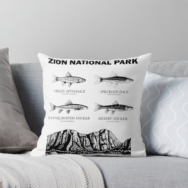 Item preview, Zion National Park Native Fish (Black) designed and sold by CaraCaracal.
