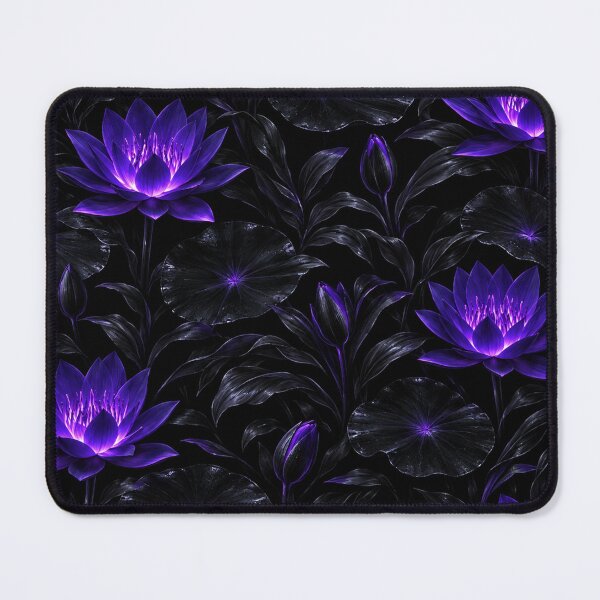 Item preview, Glowing Purple Lotus Flowers Night Pattern designed and sold by Owcomm.