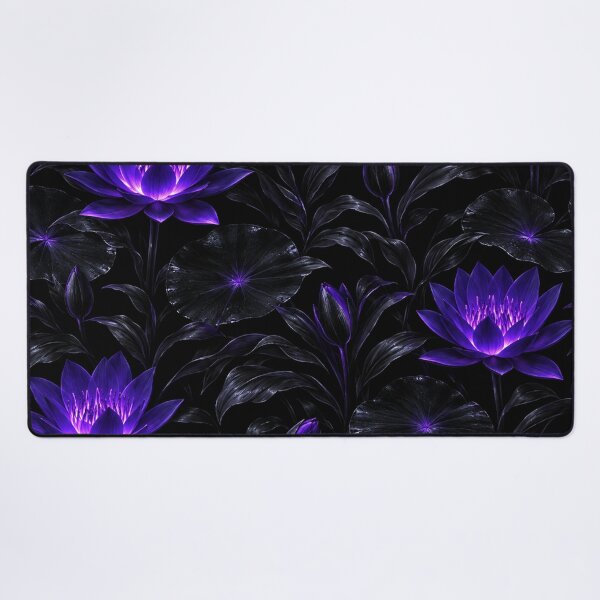 Item preview, Glowing Purple Lotus Flowers Night Pattern designed and sold by Owcomm.