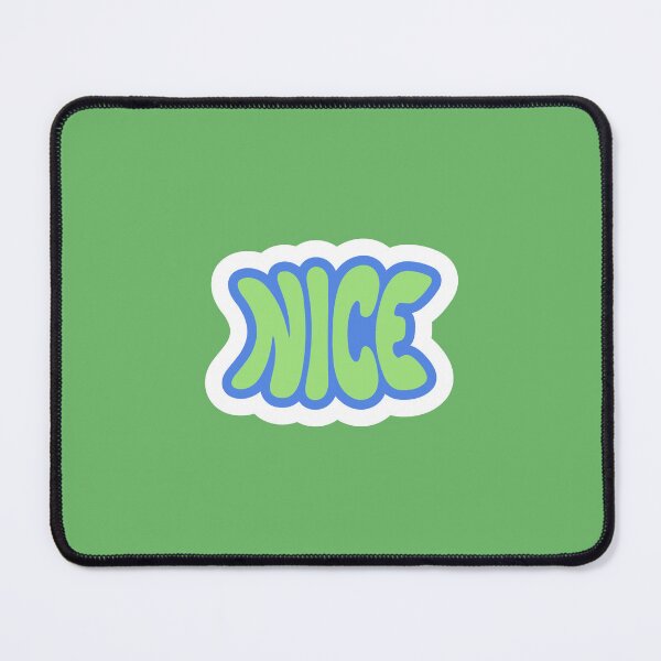 Item preview, Nice Retro Bubble Lettering - Cute Green & Blue Aesthetic Typography designed and sold by PixellaneArt.
