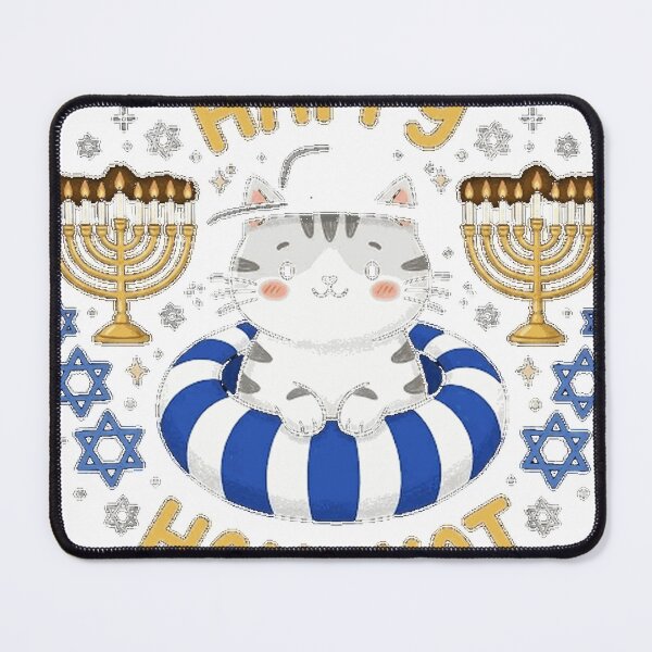 Item preview, Happy Hanukat Kitten In Bowl Wearing Jewish Hat Essential T-Shirt_ed34a8dc43 designed and sold by eBoy31.