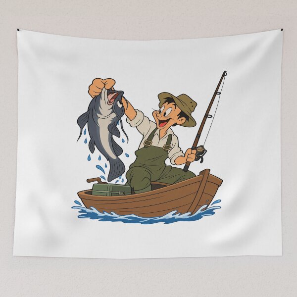 Item preview, Fisherman get a catfish designed and sold by saadzoro07.