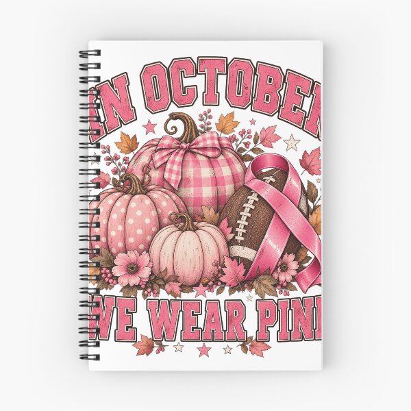 Item preview, In October We Wear Pink Football Breast Cancer designed and sold by justinhmorton.