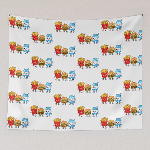 Item preview, Cute Fast Food Friends – Lunch designed and sold by QuiteOrbit.