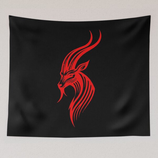 Item preview, Red Tribal Goat  designed and sold by ClubVacay.