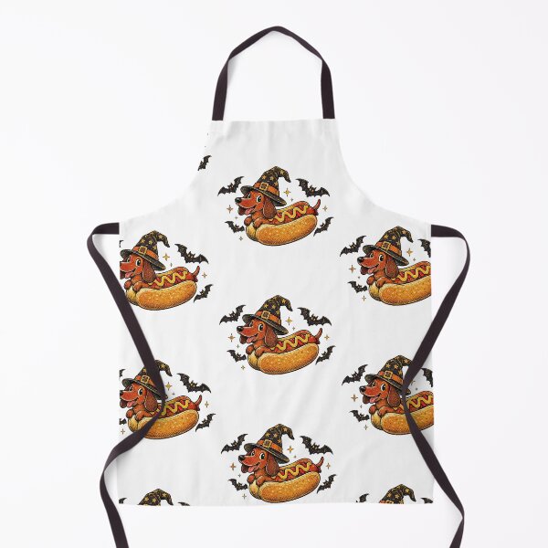 Item preview, Vintage Halloween Dachshund Hot Dog designed and sold by QuiteOrbit.