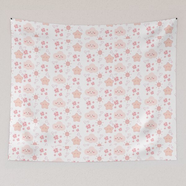 Item preview, Cute Smiling Cloud and Star Kawaii Pastel Aesthetic designed and sold by Aurevella.