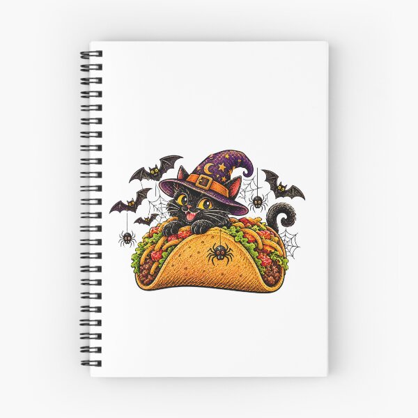 Item preview, Vintage Halloween Blackcat tacos designed and sold by QuiteOrbit.