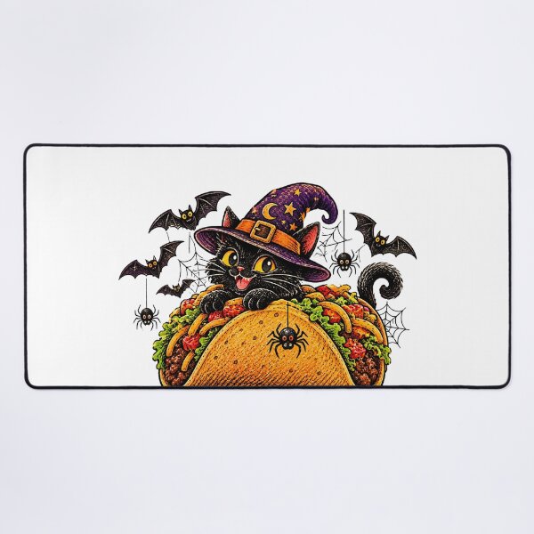 Item preview, Vintage Halloween Blackcat tacos designed and sold by QuiteOrbit.