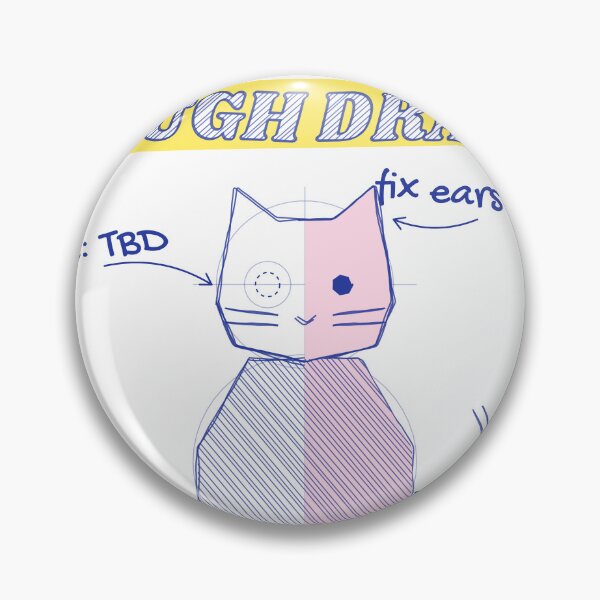 Item preview, Still a Rough Draft Sketch Cat Artist designed and sold by somebasic.