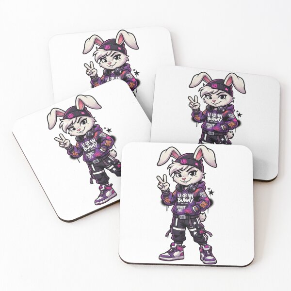 Item preview, Cool Urban Bunny Streetwear Hip Hop Anime Mascot designed and sold by Gianlu1215.