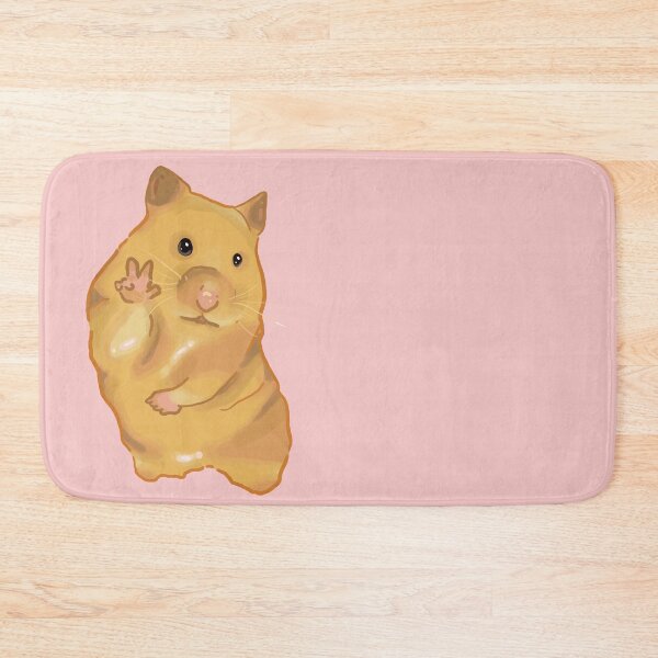 Item preview, Peace sign hamster | Cute Funny Animal Illustration designed and sold by pinkybat.
