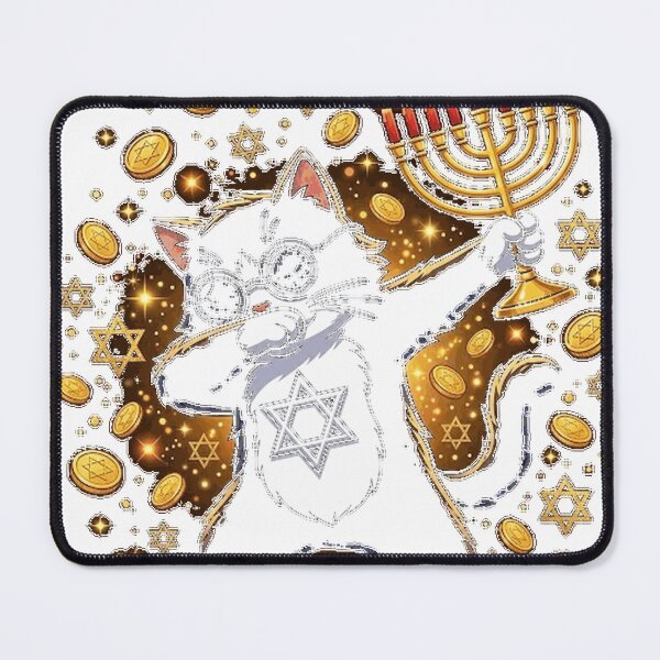 Item preview, Happy Hanukkah Dabbing Tuxedo Cat Xmas Ugly Funny Pajamas Premium T-Shirt_7f0aab9b89 designed and sold by KeathyArt.