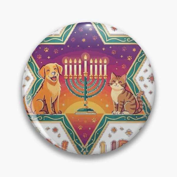 Item preview, Paw-liday of Lights Hanukkah – Cute Dog and Cat Menorah Design for Jewish Pet Lovers Classic T-Shirt_80a964891c designed and sold by PrintWaveMagic.