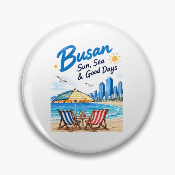 Item preview, Busan Travel Shirt, Korea Lover Gift, Cute Beach Vacation Tee, Sun Sea Good Days, Korean Summer Graphic Shirt designed and sold by SunAndJune.