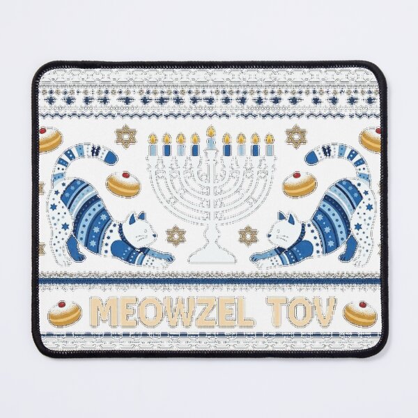 Item preview, Meowzel Tov Funny Chanukah Jewish Cat Owner Ugly Hanukkah Classic T-Shirt_7f3e2e42d9 designed and sold by RoReshop.