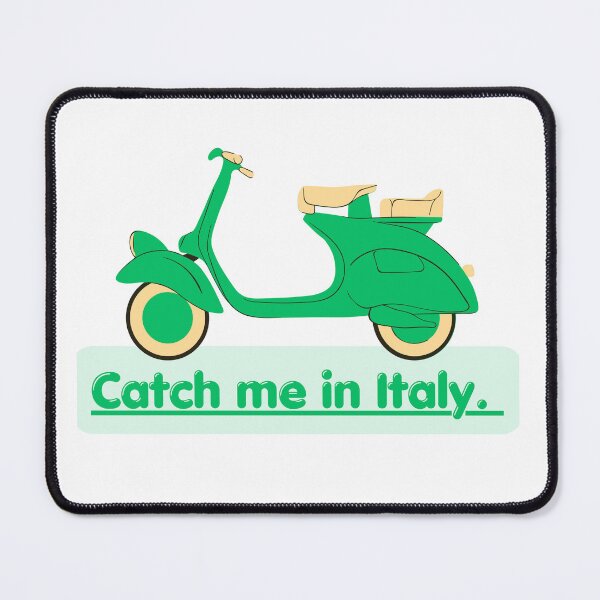 Item preview, Catch Me In Italy Vintage Green Vespa - Italian Summer Scooter Graphic Tee designed and sold by Benidar.