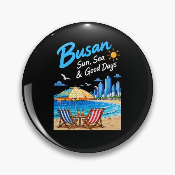 Item preview, Busan Travel Shirt, Korea Lover Gift, Cute Beach Vacation Tee, Sun Sea Good Days, Korean Summer Graphic Shirt designed and sold by SunAndJune.