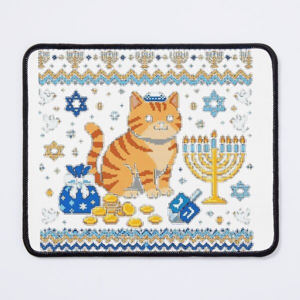 Item preview, Meowzel Tov Jewish Cat Funny Chanukah Present For Family and Friends Oversized T-Shirt_9487bf3d5e designed and sold by gidget-gadget.