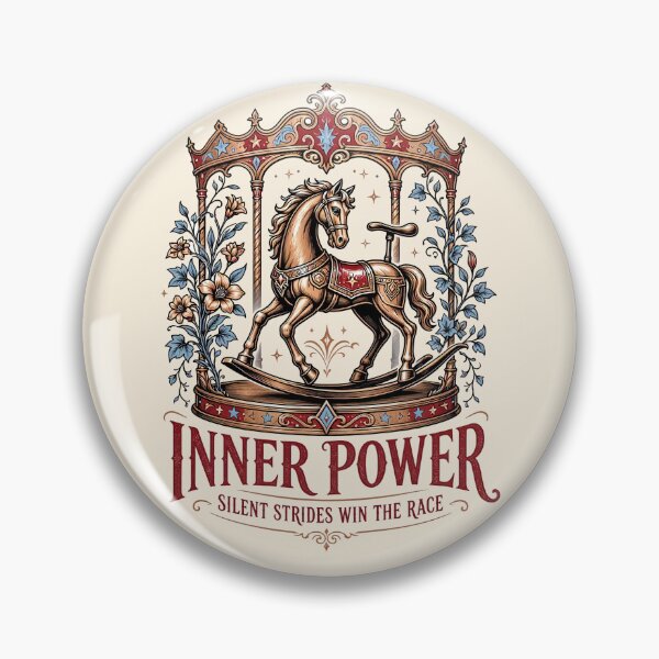 Item preview, Inner Power Vintage Rocking Horse Poster designed and sold by Nadiename.