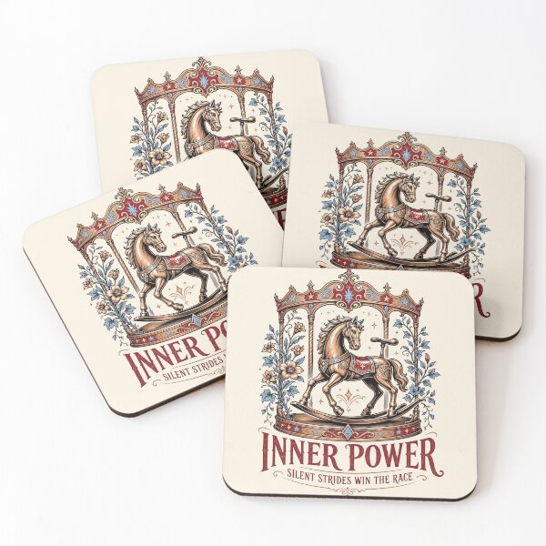 Item preview, Inner Power Vintage Rocking Horse Poster designed and sold by Nadiename.