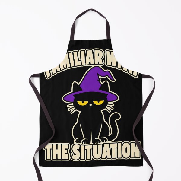 Item preview, Familiar With The Situation Black Cat Witch designed and sold by LiberOccultis.