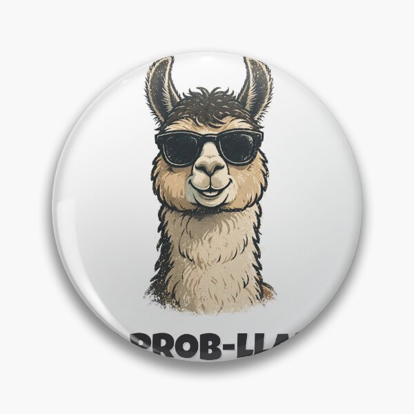 Item preview, No Prob-Llama Funny Llama Pun designed and sold by Wild Shades.