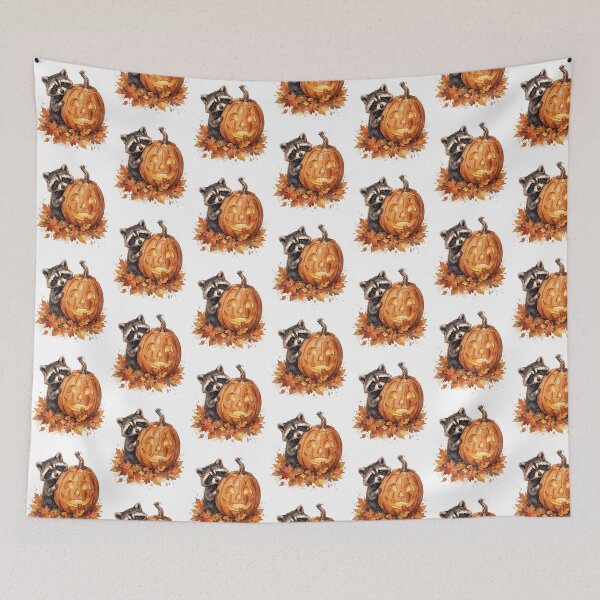 Item preview, Raccoon With Glowing Pumpkin designed and sold by Tiffany Roy.