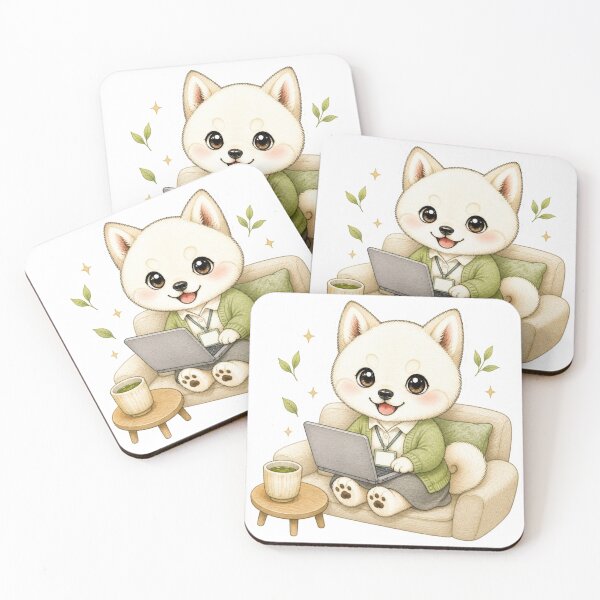 Item preview, Office Cream Shiba Inu OK Sign designed and sold by Kawaii Matcha Studio.