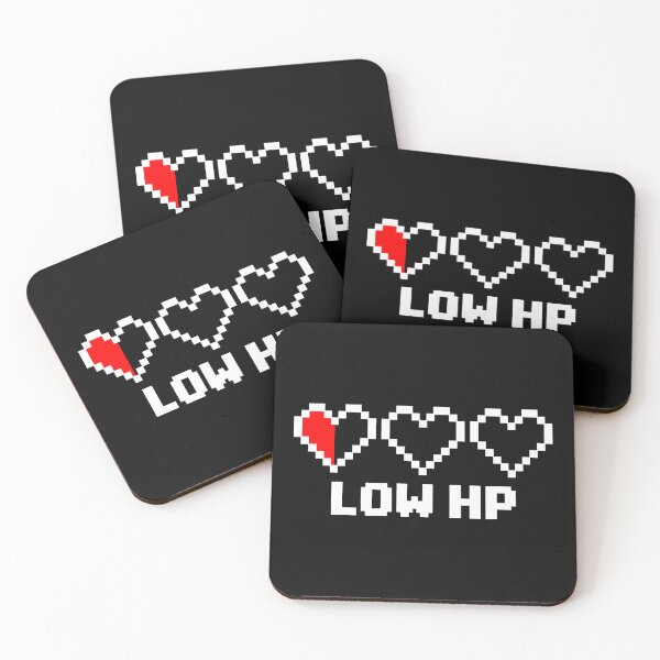 Item preview, Low HP Pixel Hearts Funny Retro Gamer designed and sold by LiberOccultis.