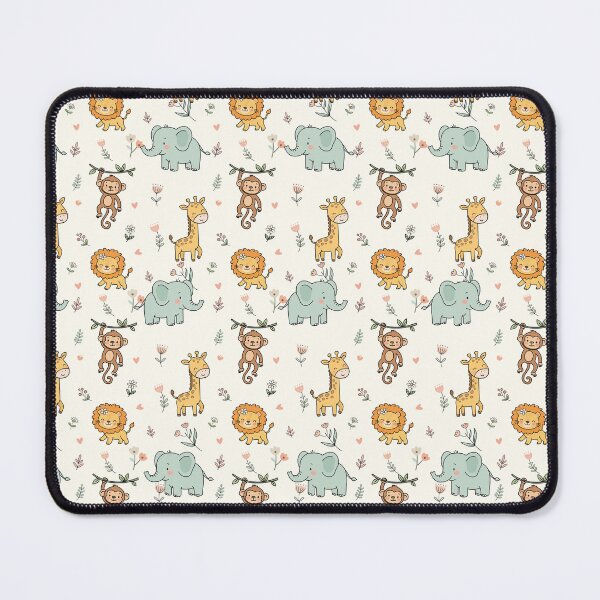 Item preview, Cute Safari Animals Seamless Pattern designed and sold by prapapon.